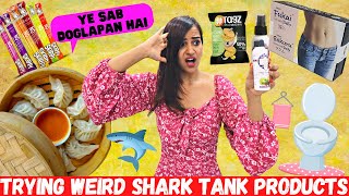 I Tried DUMB SHARK TANK Products Satisfying [upl. by Jessee]