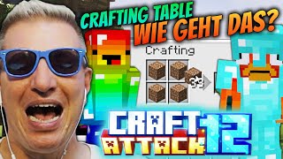 ERSTES MAL MINECRAFT⛏️🌳 GESPIELT in CRAFT ATTACK 12🤣 COACH TRYMACS IST AM ENDE CRAFTING FAIL😱💀 [upl. by Rani]