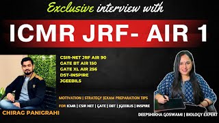 ICMR JRF AIR 1  Exclusive Interview  A must watch [upl. by Eisset]