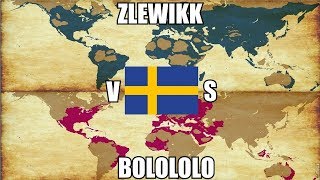 EU4 Double Timelapse  Sweden  Zlewikk vs Bolololo [upl. by Meijer358]