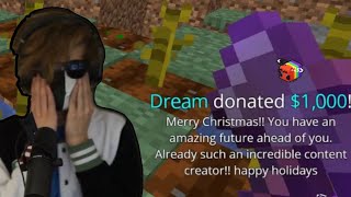 dream donates 1K to ranboo [upl. by Riley209]