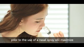 A nasal irrigation technique using a medical syringe ENG SUB [upl. by Inigo]