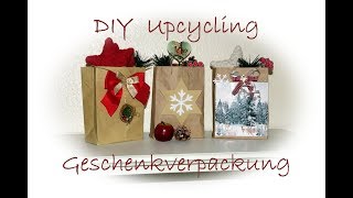 Geschenkverpackung Papiertüten  Upcycling Idee [upl. by Idihc]