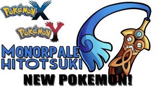 Pokémon XPokémon Y  NEW POKEMON HonedgeMonorpaleHitotsuki SteelGhost Type [upl. by Sherris]