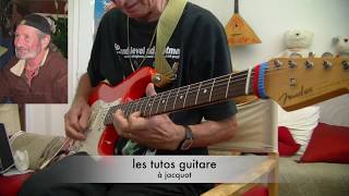 N° 307  tuto guitare  que restera t il  Johnny Hallyday [upl. by Herates]