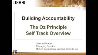 Building Accountability  The Oz Principle Self Track Intro [upl. by Ettenauq]