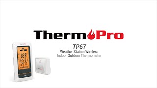 ThermoPro TP67 Weather Station Setup Video [upl. by Hannah]