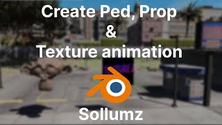 Tutorial Create custom ped prop and texture animation using Sollumz 21 and Blender [upl. by Ylas735]