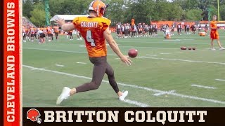 Britton Colquitt The Life of a Punter  Cleveland Browns [upl. by Arikahs]