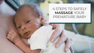 4 steps to safely massage your preemie baby  Sponsored by Pampers [upl. by Amaris]