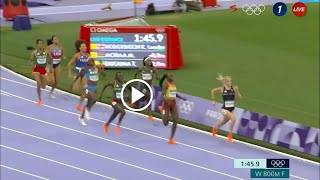 Keely Hodgkinson Wins 800m Womens Final amp Wins Gold Medal For Great Britain At Paris Olympics 2024 [upl. by Sura508]