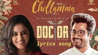 Chellama lyrics song doctor black music [upl. by Wivina]