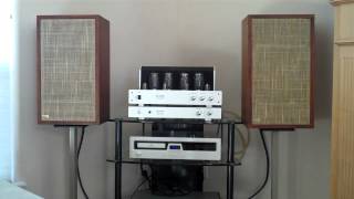 Dynaco a25 speakers on Jolida 502b kt88 tube amp [upl. by Vatsug]