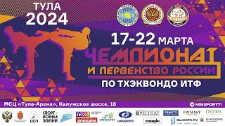 ring 3 day 2 190324 ITF TaekwonDo Russia”s National Championships Tula [upl. by Notsrik812]