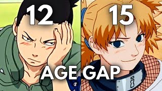 Age Differences In Naruto Couples [upl. by Mohn]