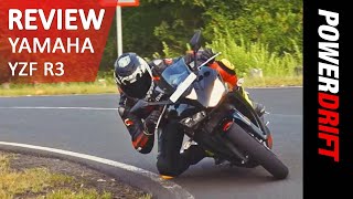 Yamaha YZF R3  Review  PowerDrift [upl. by Etolas]