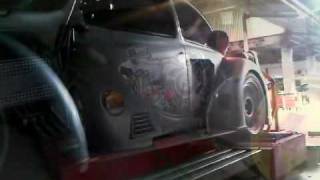 Dyno tuning Weber 4 Barrel Carburator on Volkswagen VW Kodok1303 1776cc [upl. by Kloman]