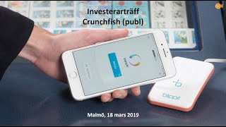 Crunchfish investerarträff 18 mars 2019 [upl. by Aynor]