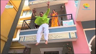 Bhide Jumps Off Balcony  Taarak Mehta Ka Ooltah Chashmah  TMKOC Comedy  तारक मेहता [upl. by Dnamra]