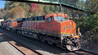 5 Engine BNSF  Carkeek Park Stopped to Full Speed [upl. by Aloin873]