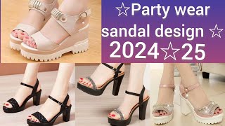 party wear sandal designsandal design sandals vairal Video hil sandal for girl juta taip sandal [upl. by Anaj922]