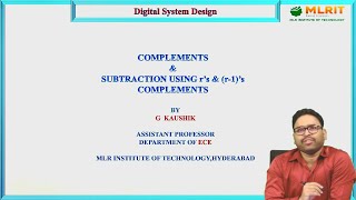 LEC04 DSD Complements amp Subtraction Using rs amp  r1  Complements PartII By Mr G Kaushik [upl. by Eelta]