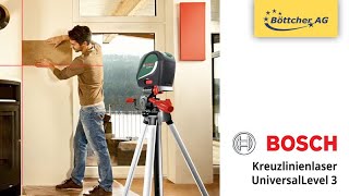 Kreuzlinienlaser Bosch UniversalLevel 3 [upl. by Mcclenon254]