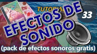 EFECTOS DE SONIDO GRATIS Tutorial 33 cómo usar efectos sonoros para videos de Youtube Filmora [upl. by Sugar]