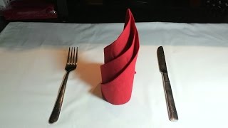 Como doblar una servilleta para navidad año nuevo boda o bautizo Napkin Folding [upl. by Reinar]