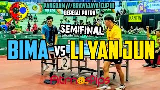 BIMA Arwana Jaya A vs LI YAN JUN King VasaS 🏓🏓 Semifinal Beregu Putra Pangdam VBrawijaya Cup [upl. by Yrreiht]