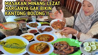 DISINI ADA MASAKAN MINANG LEZAT HARGA BERSAHABAT  Kuliner Sumatera Barat [upl. by Ladnar]