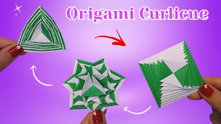 Origami Curlicue  Antistress Transformer Toy Diy Paper Toys [upl. by Nered]