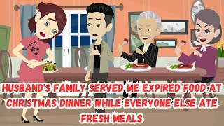 Husbands Family Served Me Expired Food at Christmas Dinner While Everyone Else Ate Fresh Meals [upl. by Atiuqahs]