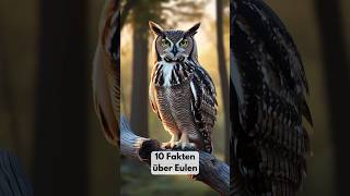 10 Fakten über Eulen🦉 fakten eulen wissen facts daily fürdich shortsfeed fyp [upl. by Millhon605]