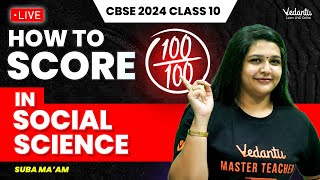 How to score 100100 in Social Science  Class 10  CBSE 2024  Suba maam [upl. by Rol]