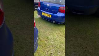 Golf mk4 r32 turbo straight pipe sound popping with flames [upl. by Tehcac]