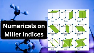 Numerical on Miller indices in material science  calculation of Miller indices from directions [upl. by Liz]