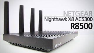 트라이밴드 유무선 공유기의 끝판왕 넷기어 NETGEAR 스마트 와이파이 공유기 R8500 [upl. by Aihtnys]