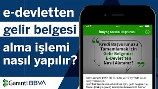 Gelir Belgenizi EDevletten Nasıl Alırsınız [upl. by Pelaga]