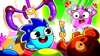 My Friend Is Trapped Song 🔐 Game Challenge Funny Kids Songs 😻🐨🐰🦁And Nursery Rhymes by Baby Zoo [upl. by Gombosi]