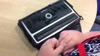 The Braillenote Apex How the Refreshable Braille Display Works [upl. by Bathulda]