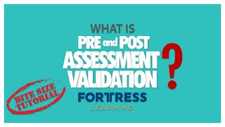 What is PreAssessment and PostAssessment Validation TAE40116  TAE40122 [upl. by Rafaelof224]