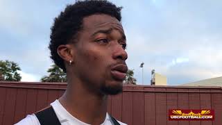 Tyler Vaughns on JT Daniels wide receiver chemistry [upl. by Anan169]