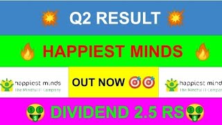 happiest minds share latest newshappiest minds q2 results [upl. by Kampmeier]