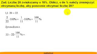 Procent z procentu  Zadanie  Matfiz24pl [upl. by Hserus783]