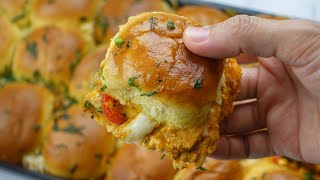 Chicken Tikka Sliders Recipe By Recipes Of The World [upl. by Raimundo983]