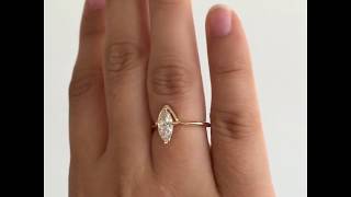 1 Carat Marquise Engagement Ring  Minimalist Diamond Ring [upl. by Retsila541]