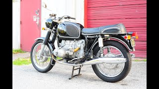 1971 BMW r755 SWB riding demonstration [upl. by Eddie]