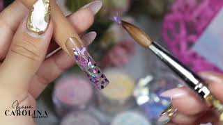 Colección de ACRÍLICOS con GLITTER Para Las Uñas [upl. by Epilif]