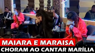 Maiara e Maraisa choram ao cantar musica de parceria com Marília Mendonça [upl. by Dari]